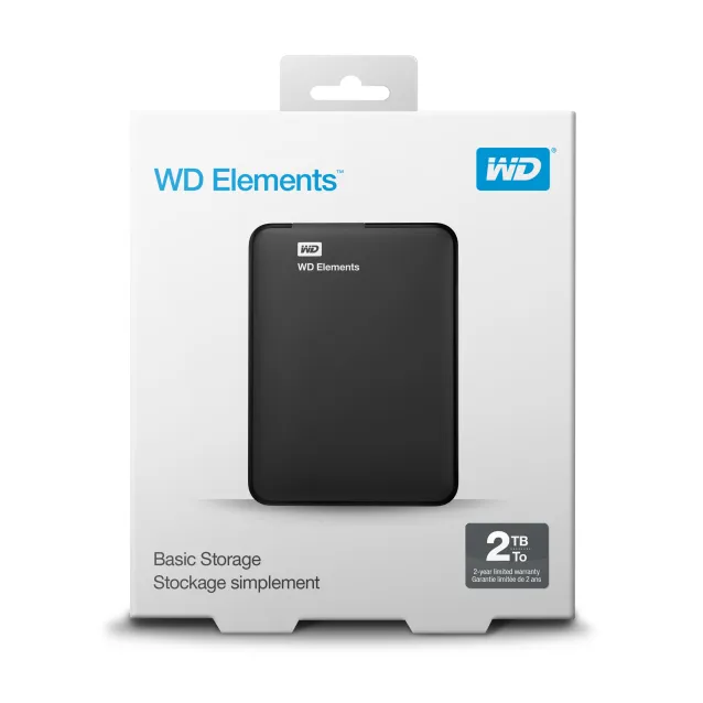 Hard disk esterno Western Digital WD Elements Portable disco rigido 2 TB Nero [WDBU6Y0020BBK-WESN]