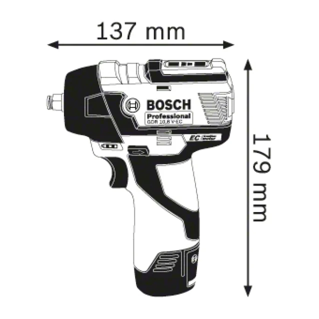 Avvitatore elettrico Bosch GDS 10.8 V-EC Professional 3/8