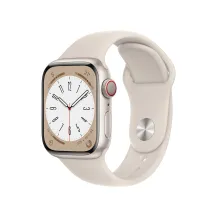 Smartwatch Apple Watch Series 8 OLED 41 mm Digitale 352 x 430 Pixel Touch screen 4G Beige Wi-Fi GPS (satellitare) [MNHY3FD/A]