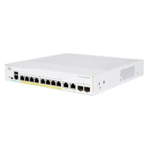 Cisco CBS350-8P-E-2G-EU switch di rete Gestito L2/L3 Gigabit Ethernet (10/100/1000) Argento [CBS350-8P-E-2G-EU]