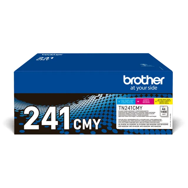 Brother TN-241CMY cartuccia toner 3 pz Originale Ciano, Magenta, Giallo [TN-241CMY]