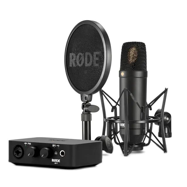 Microfono Rode Microphones NT1-A Complete Studio Kit, Mikrofon schwarz [NT1AI1KIT]