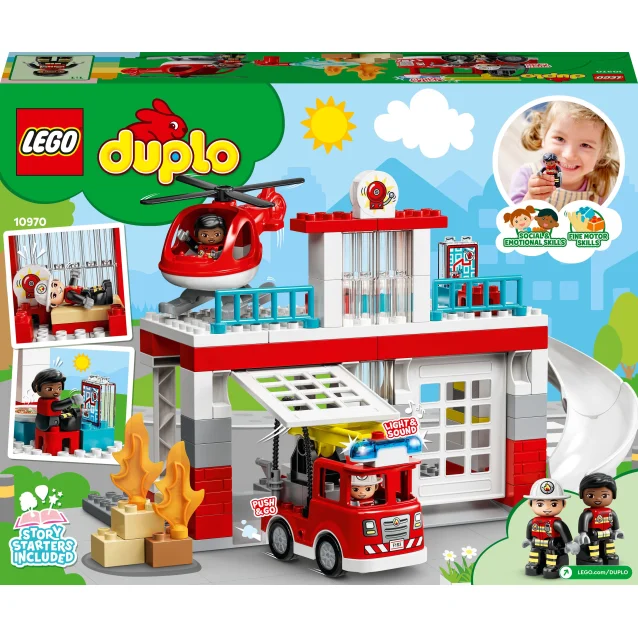 LEGO DUPLO Caserma dei Pompieri ed elicottero [10970]