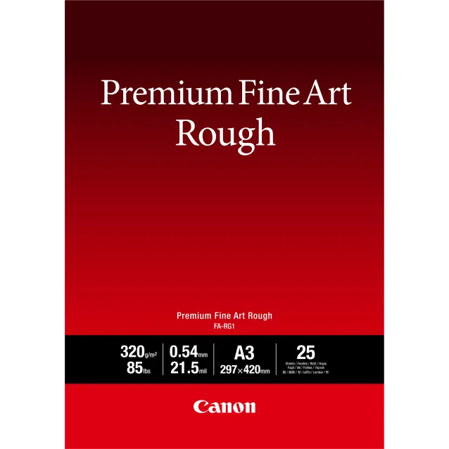 Carta fotografica Canon Premium Fine Art Rough FA-RG1 A3, 25 fogli [4562C003]