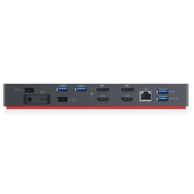Lenovo 40AN0135EU replicatore di porte e docking station per laptop Cablato Thunderbolt 3 Nero, Rosso [40AN0135EU]