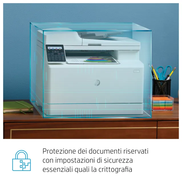 Stampante multifunzione HP LaserJet Pro MFP M183fw Fax fronte