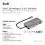 Hub USB CLUB3D CSV-1593 hub di interfaccia 3.2 Gen 1 (3.1 1) Type-C 16200 Mbit/s Metallico [CSV-1593]