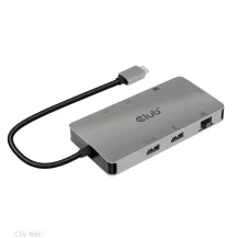 Hub USB CLUB3D CSV-1593 hub di interfaccia 3.2 Gen 1 (3.1 1) Type-C 16200 Mbit/s Metallico [CSV-1593]