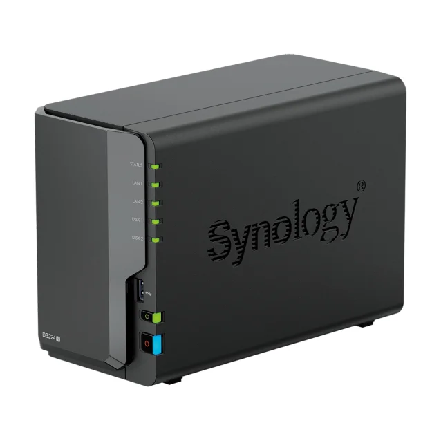 Synology DiskStation DS224+ server NAS e di archiviazione Desktop Collegamento ethernet LAN Nero J4125 [DS224+]