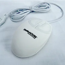 Hypertec SterileFLAT antibacterial mouse - wired 5 button with scroll. [1Year warranty] [SF08-14]