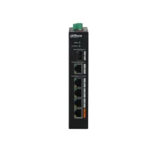 Dahua Technology PoE PFS3106-4ET-60-V2 switch di rete Non gestito L2 Fast Ethernet (10/100) Nero [PFS3106-4ET-60-V2]