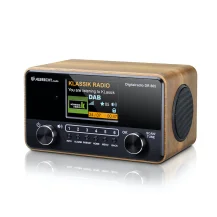 Radio Albrecht DR 865 Portatile Digitale Nero, Legno [27865]