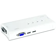 Trendnet TK-407K switch per keyboard-video-mouse [kvm] Blu (4 PORT USB KVM SWITCH KIT - INCLUDE 4 X CABLES) [TK-407K]