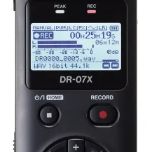 Tascam DR-07X dittafono Flash card Nero [DR-07X]