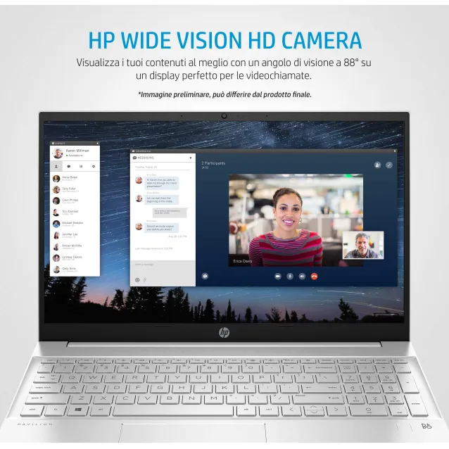 Notebook HP Pavilion 15-eh0008nl Ryzen 7-4700U 8GB 512GB SSD 15.6
