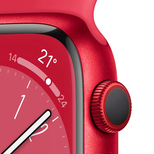 Smartwatch Apple Watch Series 8 OLED 45 mm Digitale 396 x 484 Pixel Touch screen 4G Rosso Wi-Fi GPS (satellitare) [MNKA3FD/A]