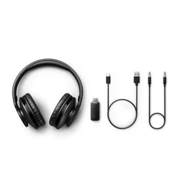 Cuffia con microfono Philips 6000 series TAH6206BK/00 cuffia e auricolare Cuffie Wireless A Padiglione MUSICA Bluetooth Nero