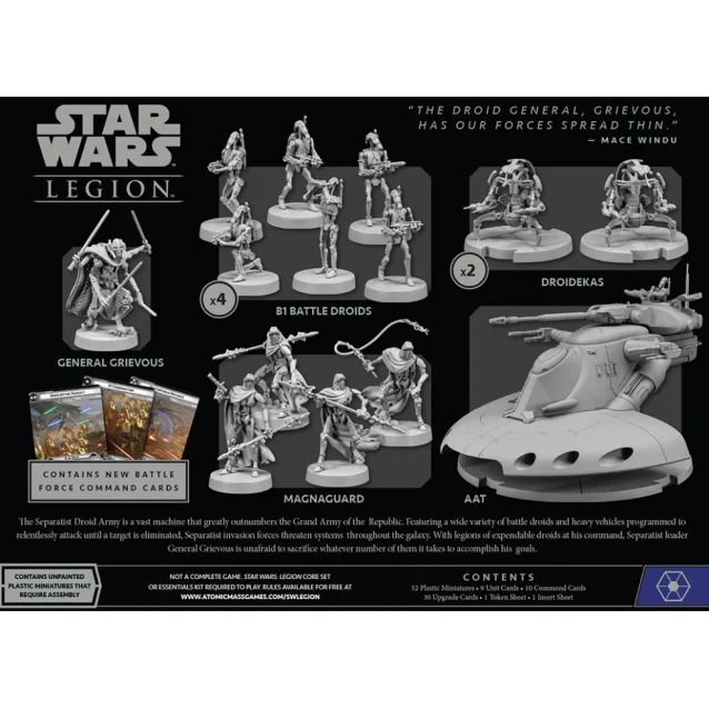 STAR WARS LEGION gioco da tavolo CLONE WARS fantasy flight games