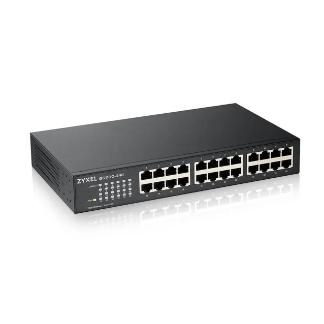 Switch di rete Zyxel GS1100-24E Non gestito Gigabit Ethernet (10/100/1000) Nero [GS1100-24E-EU0103F]