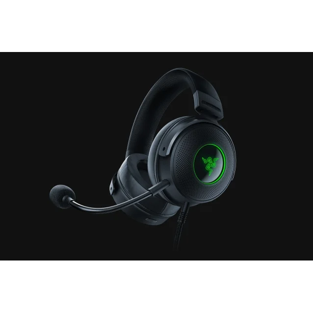 Cuffia con microfono Razer Kraken V3 HyperSense Auricolare Cablato A Padiglione Giocare USB tipo Nero [RZ04-03770100-R3M1]