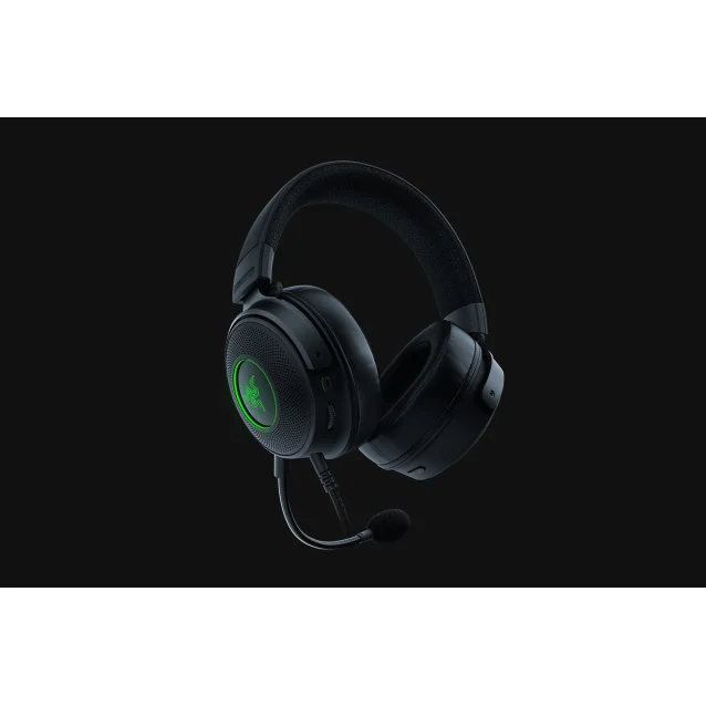 Cuffia con microfono Razer Kraken V3 HyperSense Auricolare Cablato A Padiglione Giocare USB tipo Nero [RZ04-03770100-R3M1]