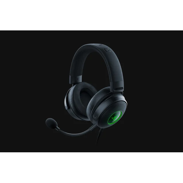 Cuffia con microfono Razer Kraken V3 HyperSense Auricolare Cablato A Padiglione Giocare USB tipo Nero [RZ04-03770100-R3M1]