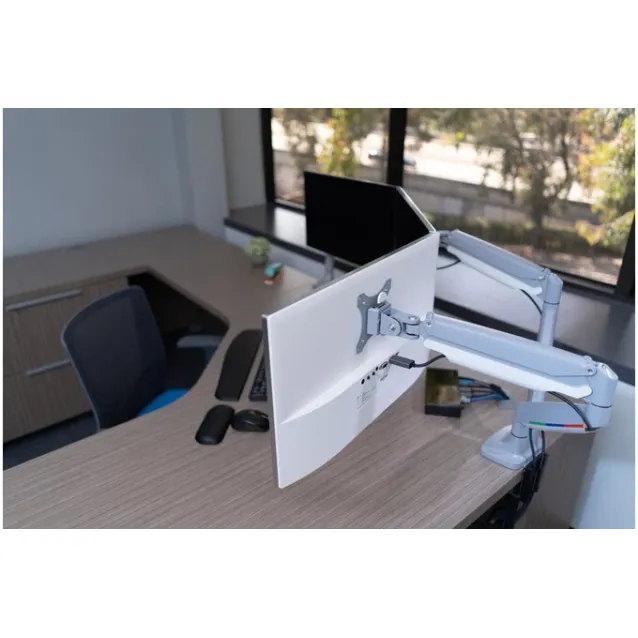 SCOPRI LE OFFERTE ONLINE SU Kensington Braccio per monitor doppio ad  altezza regolabile one-touch SmartFitÂ® (ONE-TOUCH HEIGHT ADJUSTABLE - DUAL  MONITOR ARM) [K55471EU]