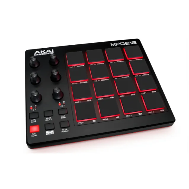 Controller per DJ Akai MPD218 Nero