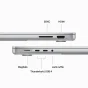 Notebook Apple MacBook Pro 14'' M3 chip con 8‑core CPU e 10‑core GPU, 16GB, 1TB SSD - Argento [MXE13T/A]