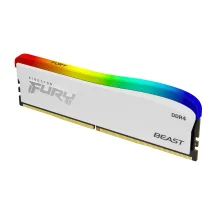 Memoria Kingston Technology FURY 16GB 3600MT/s DDR4 CL18 DIMM Beast bianco RGB SE [KF436C18BWA/16]