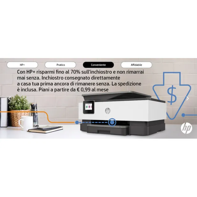 HP OfficeJet Pro Stampante multifunzione 8022e, Colore, per Casa, Stampa, copia, scansione, fax, HP+; idoneo Instant Ink; alimentatore automatico di documenti; stampa fronte/retro [OfficeJet 8022e All-i]