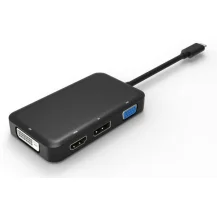 Microconnect USB3.1CCOM10 adattatore grafico USB 3840 x 2160 Pixel Nero (USB-C to DP / HDMI v1.4 - DVI-D 24+1 VGA, Black Supports 3840x2160P/ 60HZ Warranty: 300M) [USB3.1CCOM10]