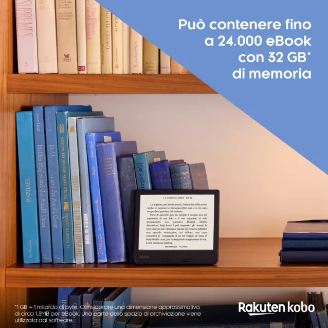 Lettore eBook Rakuten Kobo Libra 2 lettore e-book Touch screen 32 GB Wi-Fi Nero