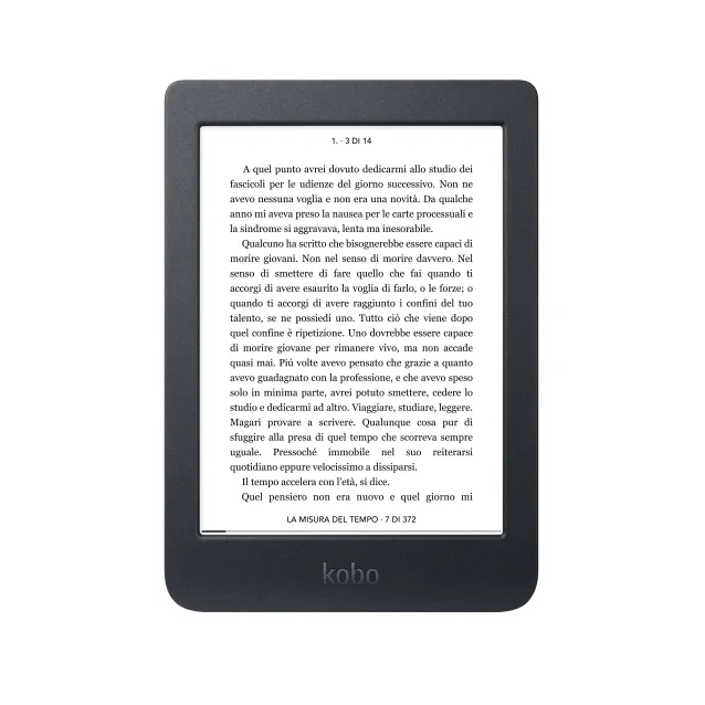 Lettore eBook Rakuten Kobo Nia lettore e-book Touch screen 8 GB Wi-Fi Nero