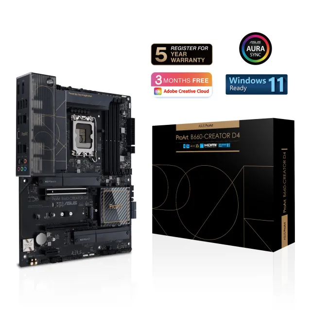 Scheda madre ASUS PROART B660-CREATOR D4 Intel B660 LGA 1700 ATX [90MB19F0-M0EAY0]