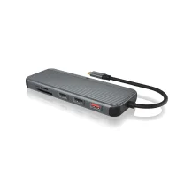 ICY BOX IB-DK4060-CPD Cablato USB 3.2 Gen 1 (3.1 1) Type-C Nero, Grigio [61019]