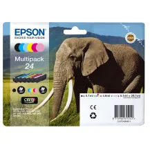 Cartuccia inchiostro Epson Elephant Multipack 6-colours 24 Claria Photo HD Ink [C13T24284011]