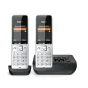 Gigaset COMFORT 500A duo Telefono analogico/DECT Identificatore di chiamata Nero, Argento [L36852-H3023-B101]