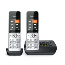 Gigaset COMFORT 500A duo Telefono analogico/DECT Identificatore di chiamata Nero, Argento [L36852-H3023-B101]