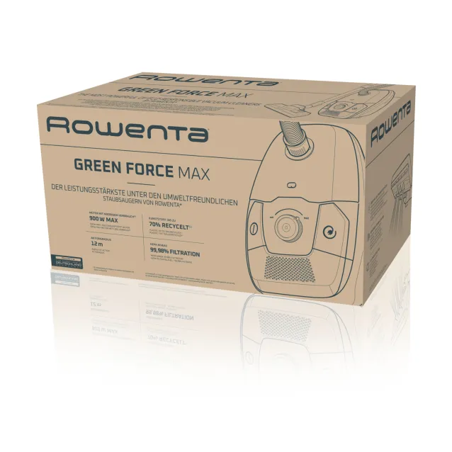 Rowenta Green Force Max RO4931EA vacuum 4.5 L Dry 900 W Dust bag