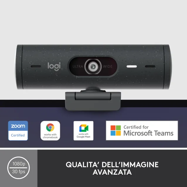 Brio LOGITECH Ultra HD Pro Webcam HD 4K campo visual de 90° –   Tecnología Audiovisual - Audio PRO