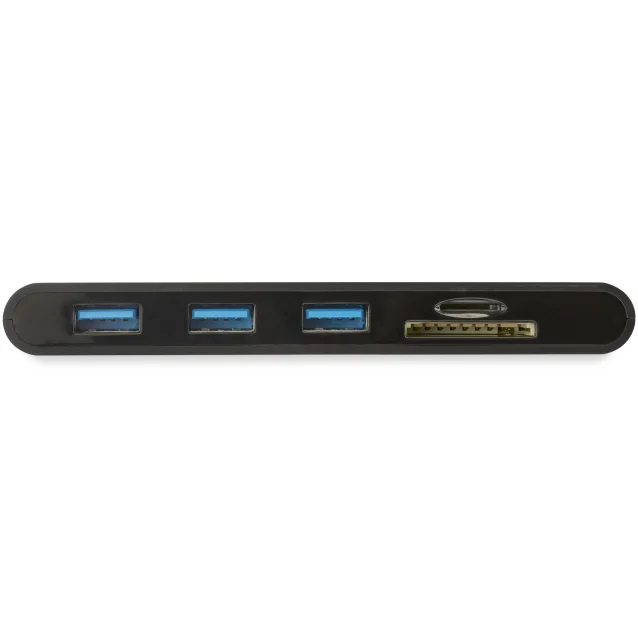 StarTech.com Adattatore Multi-porta USB-C con HDMI e VGA per portatili - 3x USB 3.0 Lettore Schede SD PD Cavo integrato [DKT30CHVSCPD]