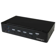 StarTech.com Switch Commutatore KVM a 4 Porte DisplayPort con Hub USB 3.0 - 4K [SV431DPU3A2]