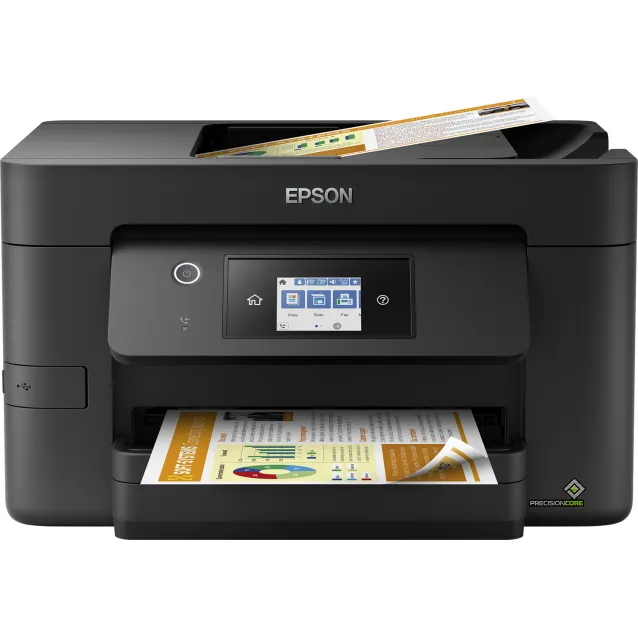 Epson WorkForce Pro WF-3825DWF, stampante multifunzione A4 getto d'inchiostro (stampa, scansione, copia), Display LCD 6.8cm, WiFi Direct, 3 mesi inchiostro incluso con ReadyPrint [C11CJ07404]