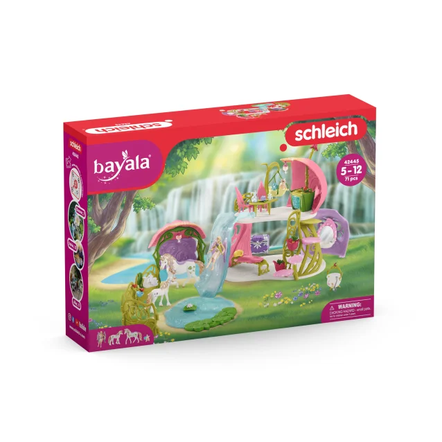 schleich BAYALA Glittering flower house with unicorns, lake and stable [42445]