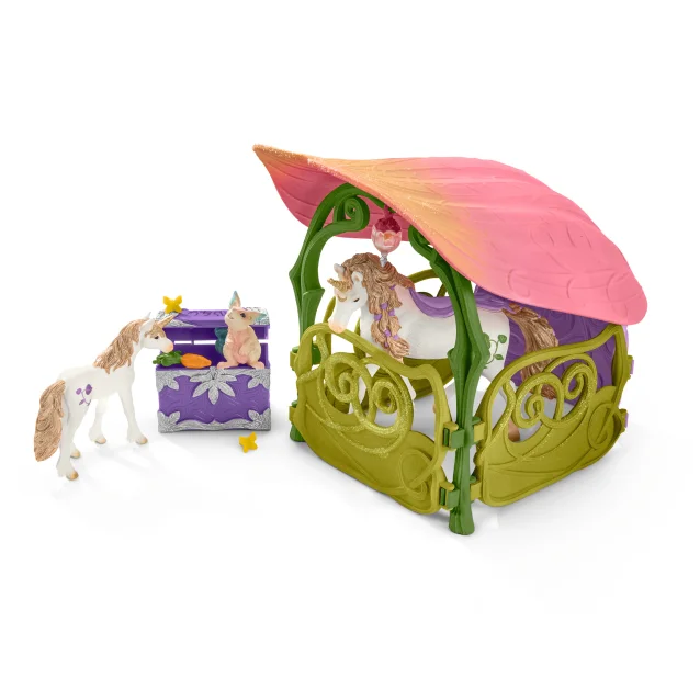 schleich BAYALA Glittering flower house with unicorns, lake and stable [42445]