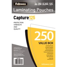 Fellowes 5314903 pellicola per plastificatrice 250 pz (Fellowes A4 125Mic Pouch 250pk) [5314903]