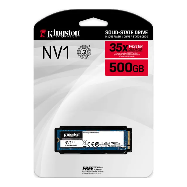 SSD Kingston Technology NV1 M.2 500 GB PCI Express 3.0 NVMe [SNVS/500G]