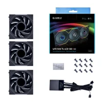 Ventola per PC Lian Li UNI FAN TL LCD 120mm Triple Pack - Black [12TLLCD3B]