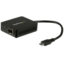 StarTech.com Adattatore di rete USB-C a Fibre ottiche - Convertitore SFP con slot aperto (USB C TO FIBER OPTIC CONVERTER OPEN GIGABIT ADAPTER) [US1GC30SFP]